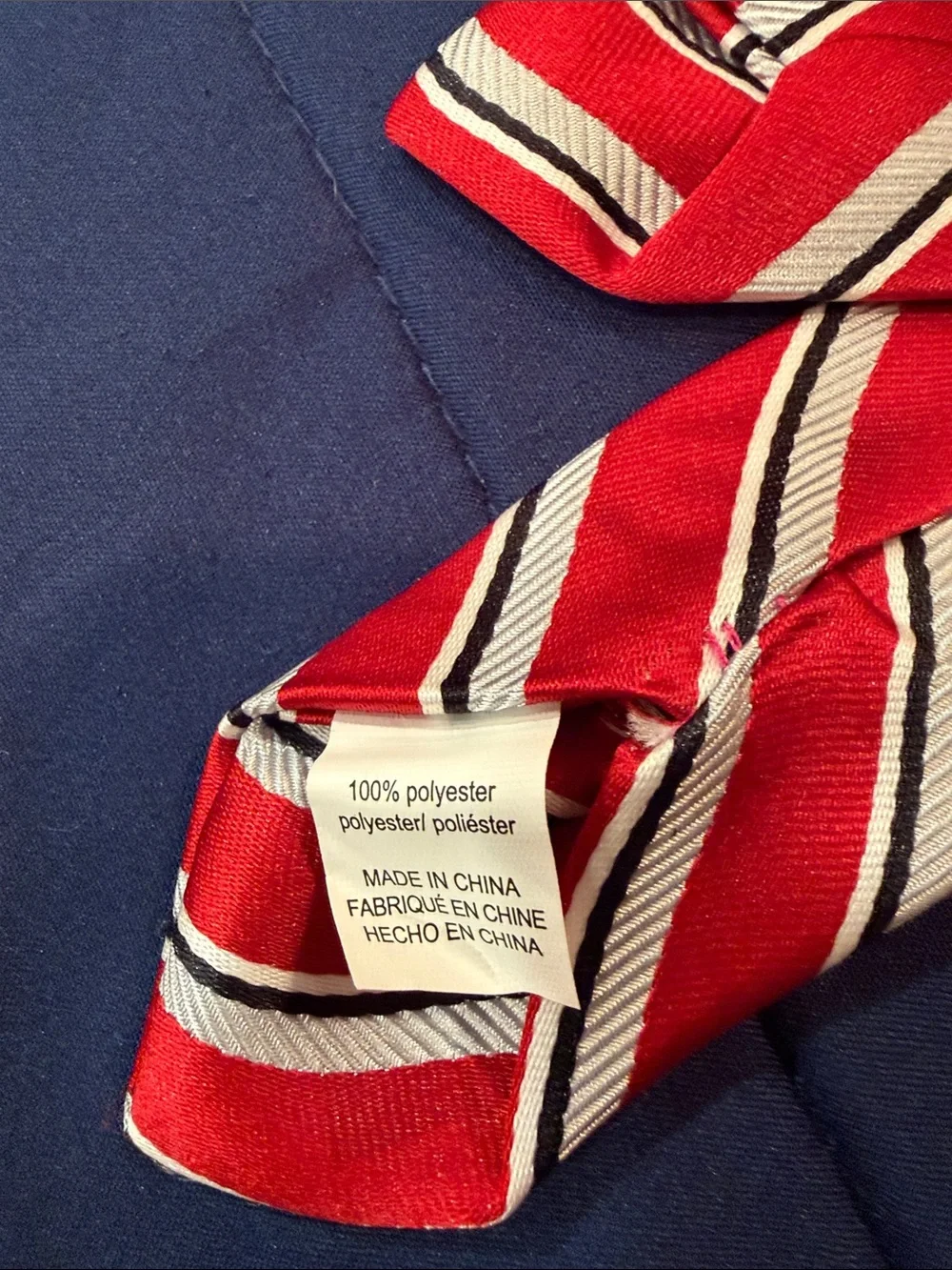 Gray and Pink Striped Men's Tie – Classic Formal Neckwear